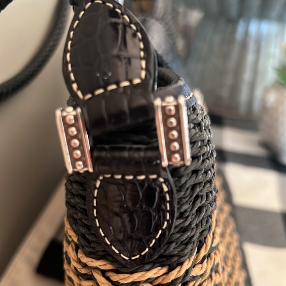 Vintage Brighton Straw Handbag. Good used condition - Picture 8 of 9